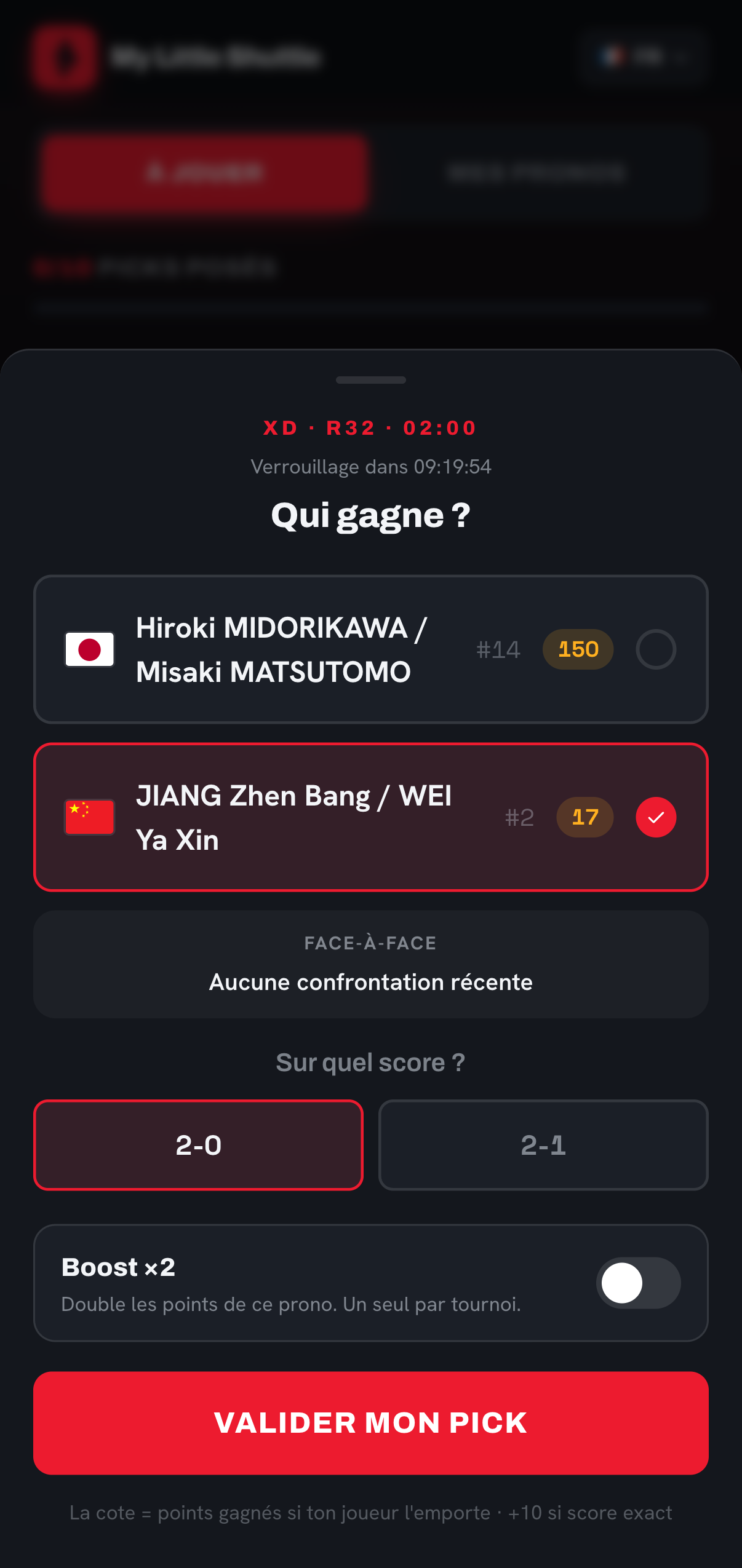 Des cotes, un boost